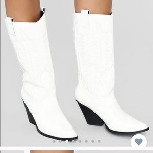 FASHION NOVA HOWDY BOOTIE COWBOY BOOTS